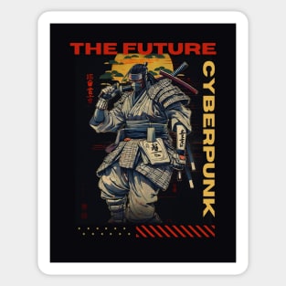 Cyberpunk samurai the future Sticker